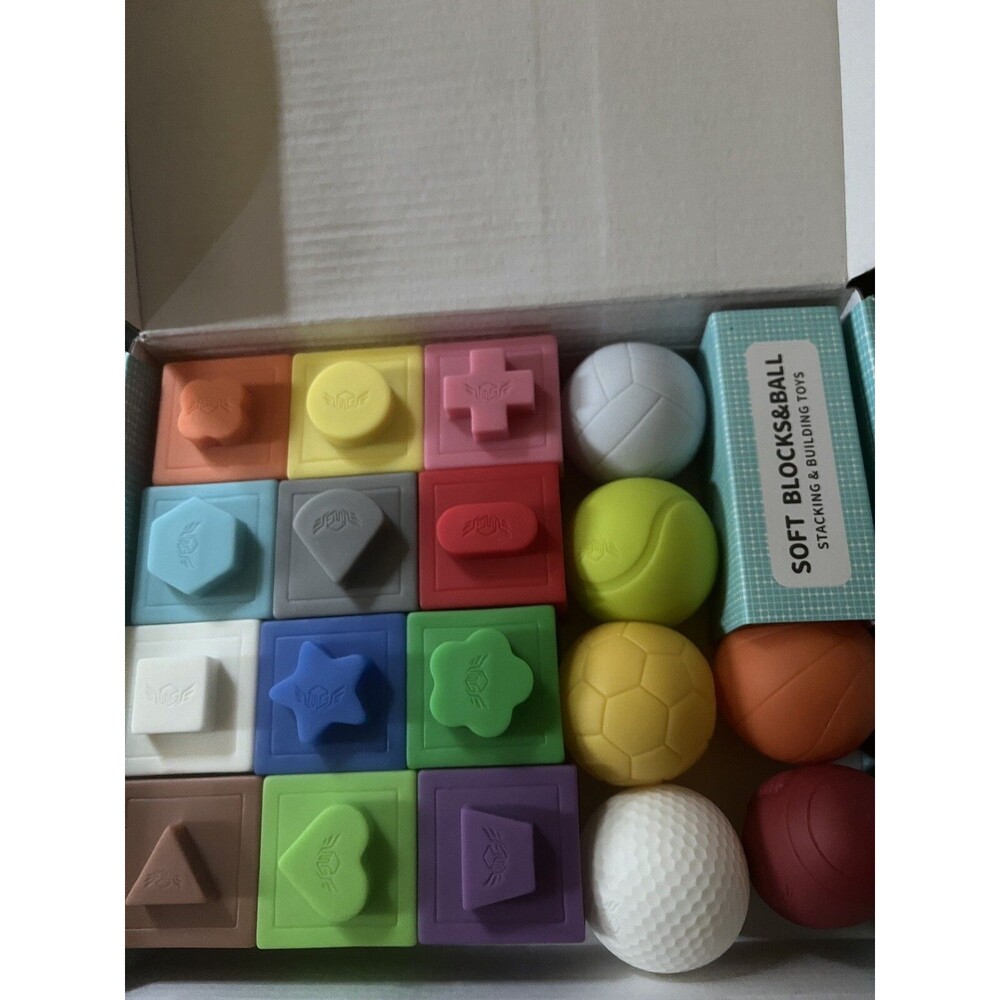 Baby Soft Building Blocks Toys Teethers 12 Pieces Temi New Christmas Birthday